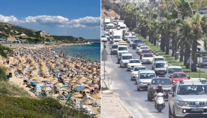 Ünlü turizm merkezlerine tatilci akını! Adım atacak yer kalmadı