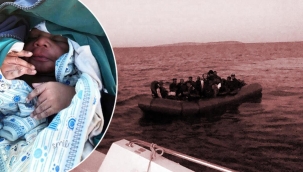 Yunanistan'ın ölüme ittiği göçmen denizin ortasında doğum yaptı