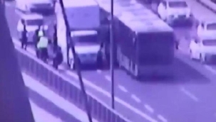 15 Temmuz Şehitler Köprüsü'nde kaçak göçmen operasyonu: Kamyon durduruldu